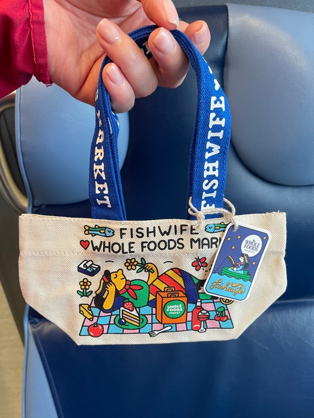 Fishwife x Whole Foods Mini Canvas Tote Bag